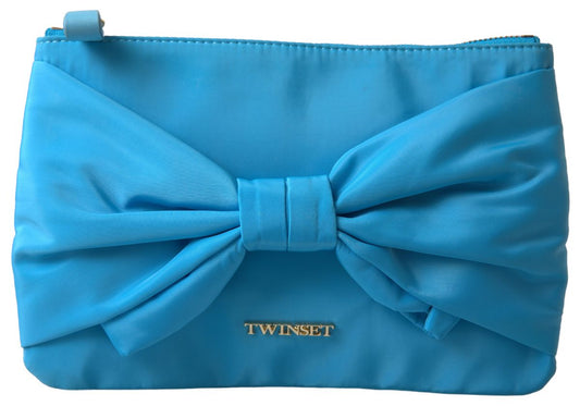 Fashionsarah.com Fashionsarah.com Twinset Elegant Silk Clutch with Bow Accent