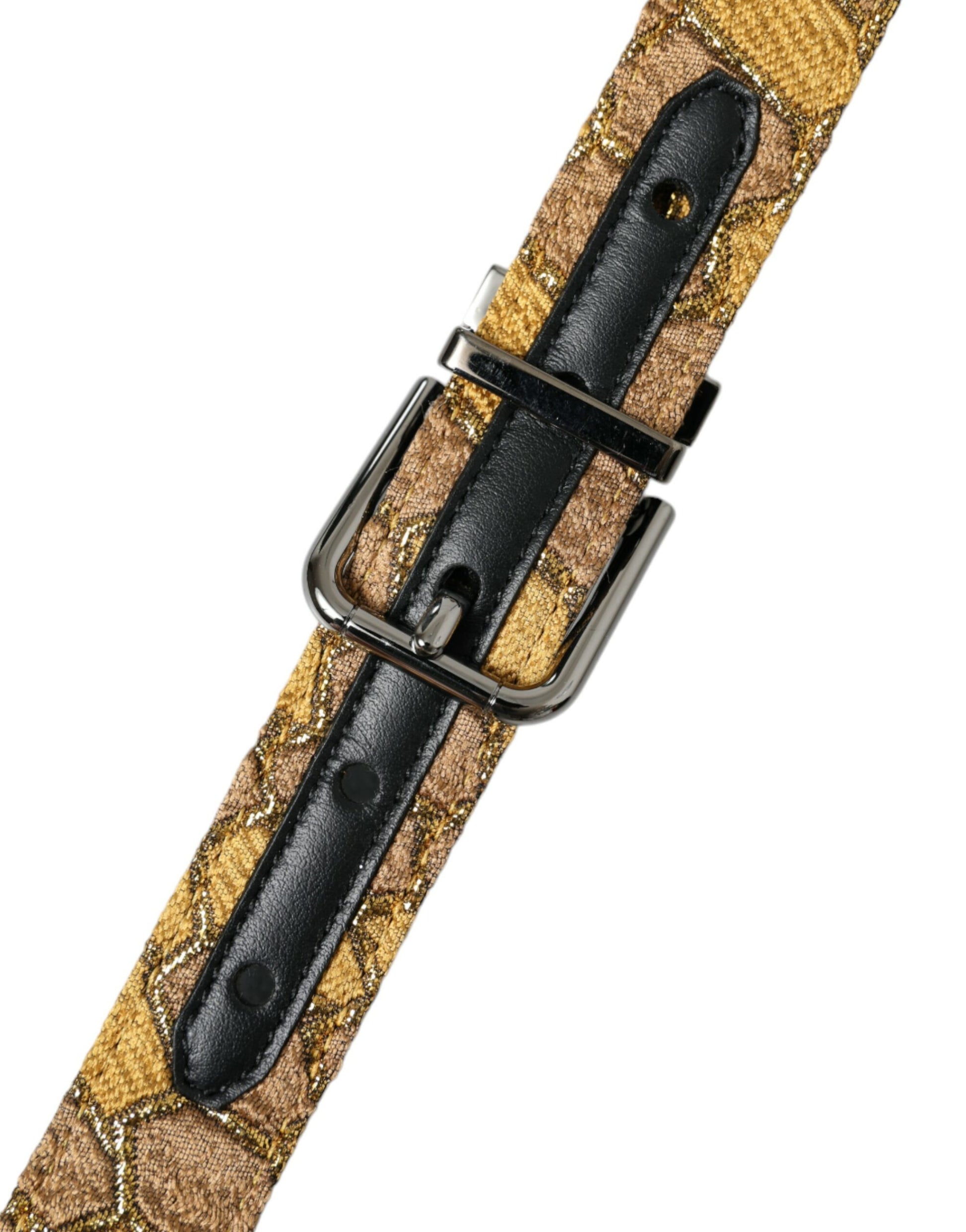 Fashionsarah.com Fashionsarah.com Dolce & Gabbana Elegant Gold Leather Belt