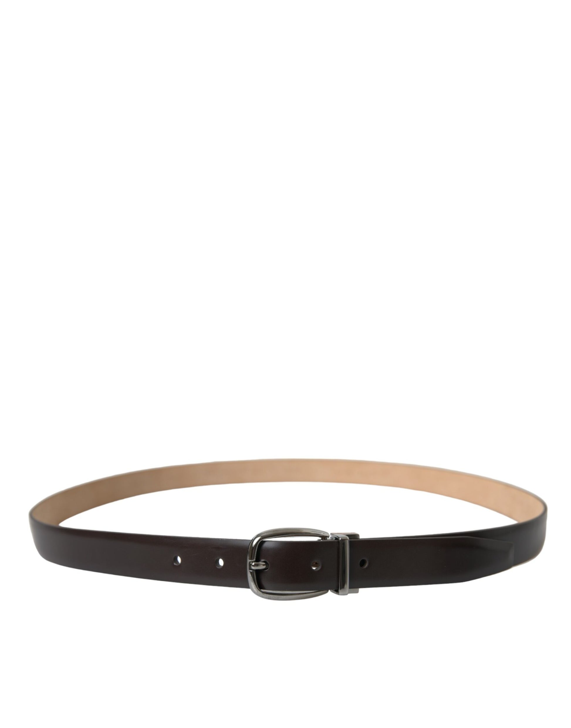 Fashionsarah.com Fashionsarah.com Dolce & Gabbana Elegant Leather Belt with Eye-Catching Buckle