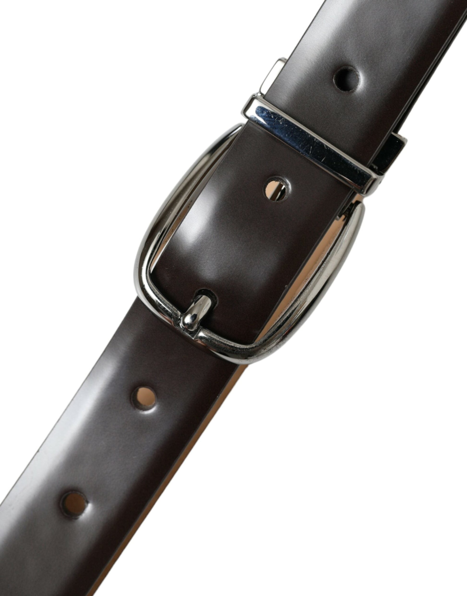 Dolce & Gabbana Elegant Leather Belt with Eye-Catching Buckle | Fashionsarah.com