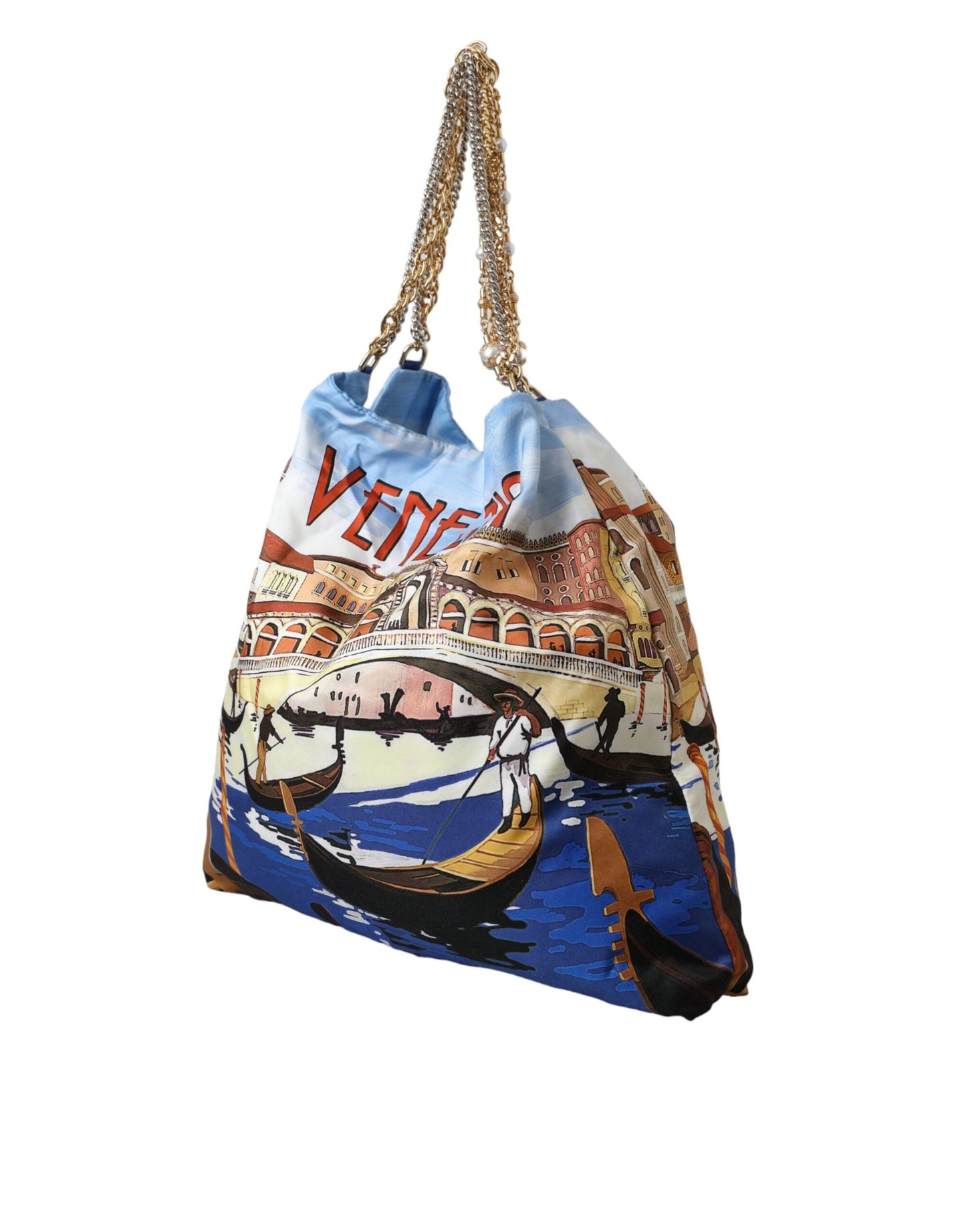 Dolce & Gabbana Multicolor Venezia Canvas Women Shopping Tote Bag | Fashionsarah.com