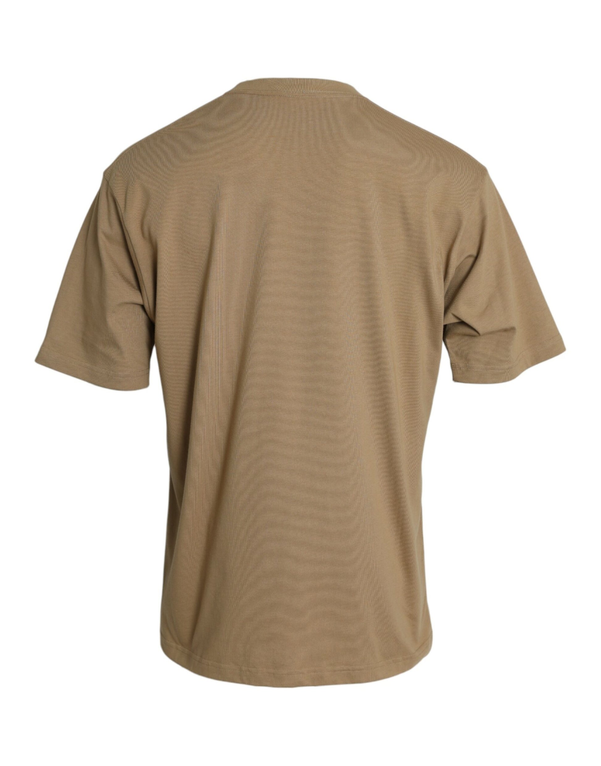 Fashionsarah.com Fashionsarah.com Balenciaga Brown Cotton Symbolic Jersey Vintage Crew Neck T-shirt