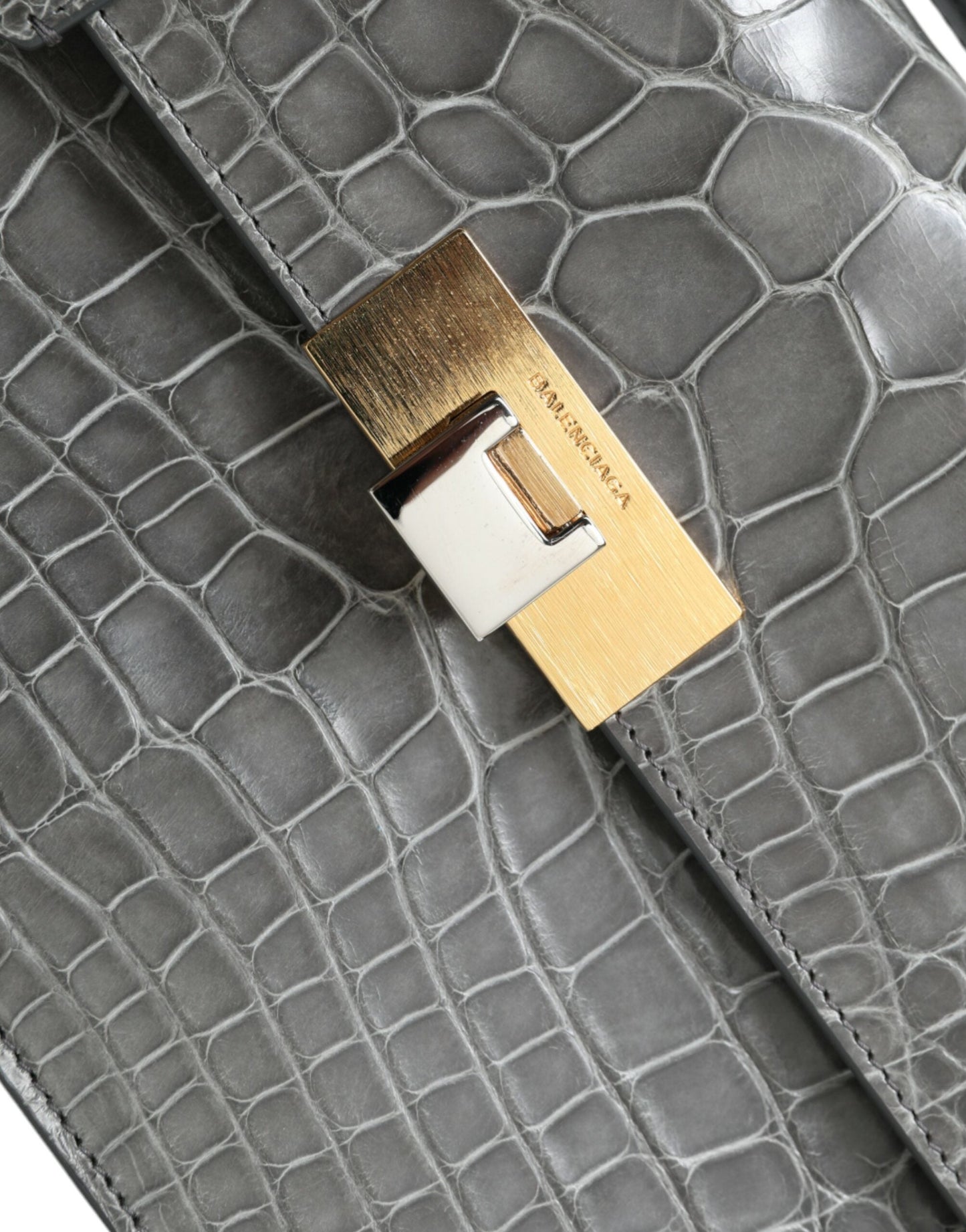 Balenciaga Alligator Leather Medium Shoulder Bag | Fashionsarah.com