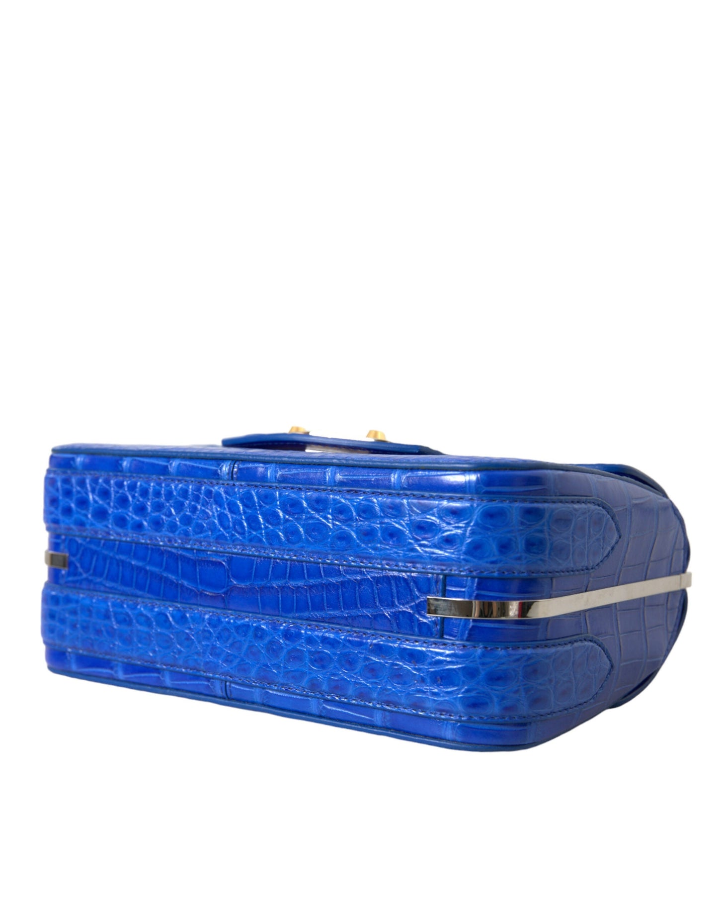 Balenciaga Alligator Skin Mini Shoulder Bag - Elegant Blue | Fashionsarah.com