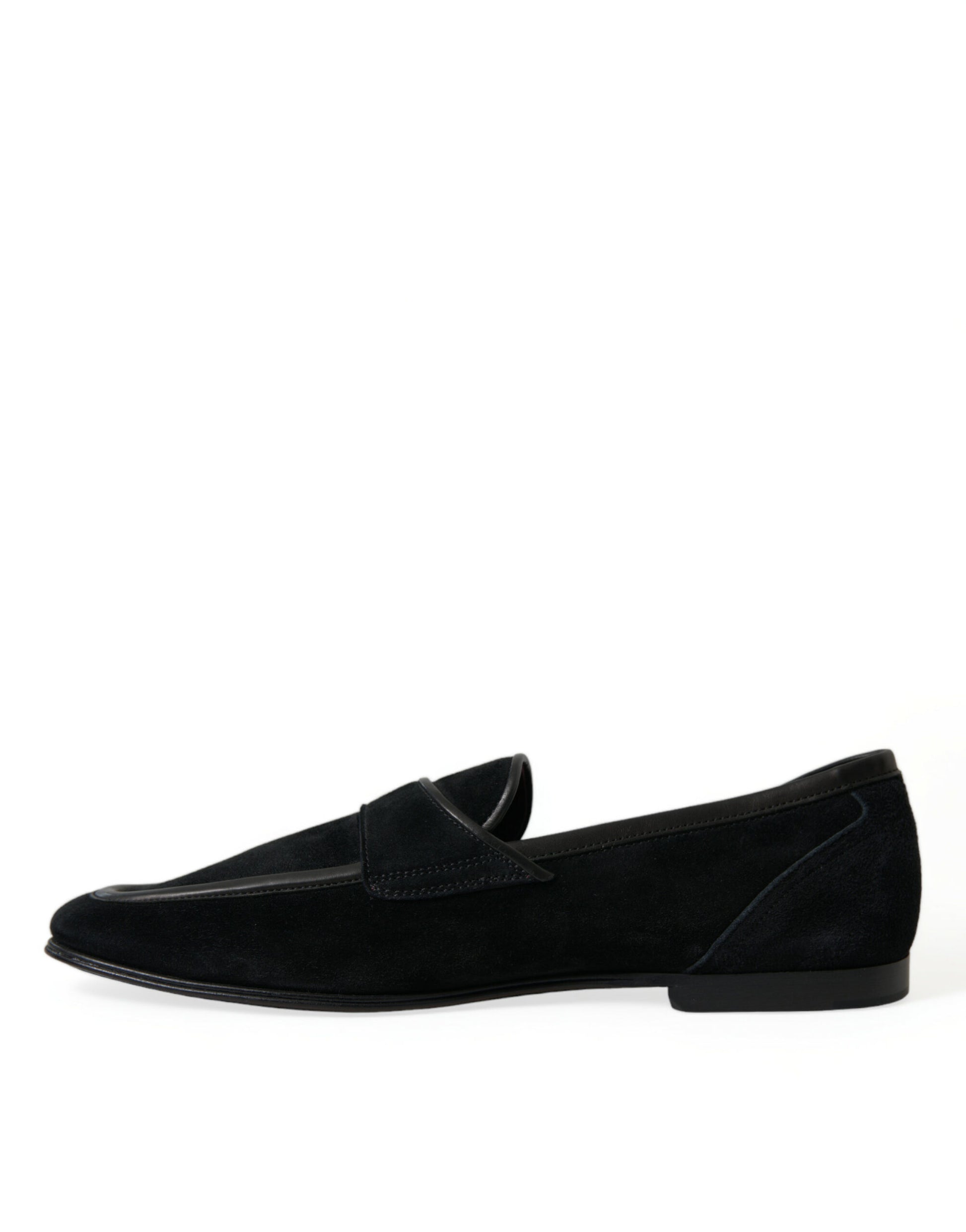 Fashionsarah.com Fashionsarah.com Dolce & Gabbana Black Velvet Slip On Loafers Dress Shoes