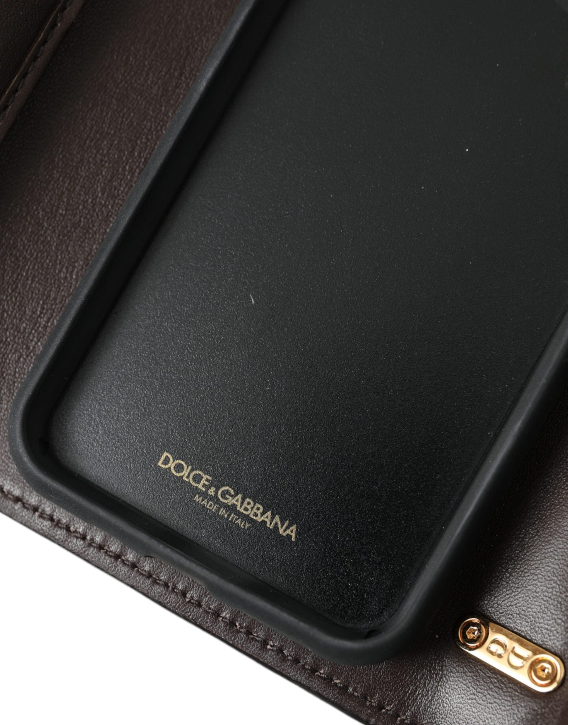 Dolce & Gabbana Brown Python Leather DG Girls Crossbody Phone Bag | Fashionsarah.com