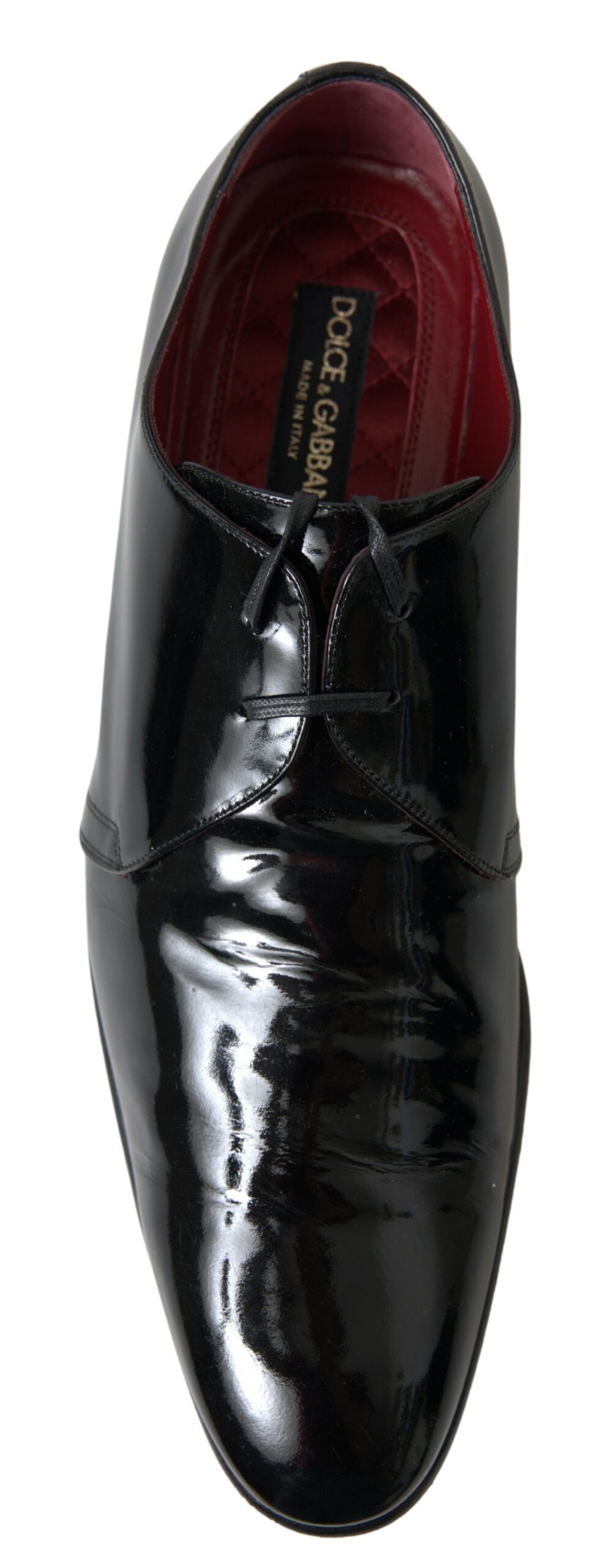 Fashionsarah.com Fashionsarah.com Dolce & Gabbana Elegant Black Patent Leather Formal Men's Shoes