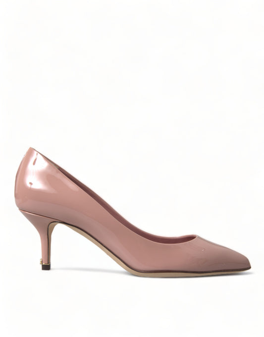 Dolce & Gabbana Pink Patent Leather Pumps Heels Shoes | Fashionsarah.com