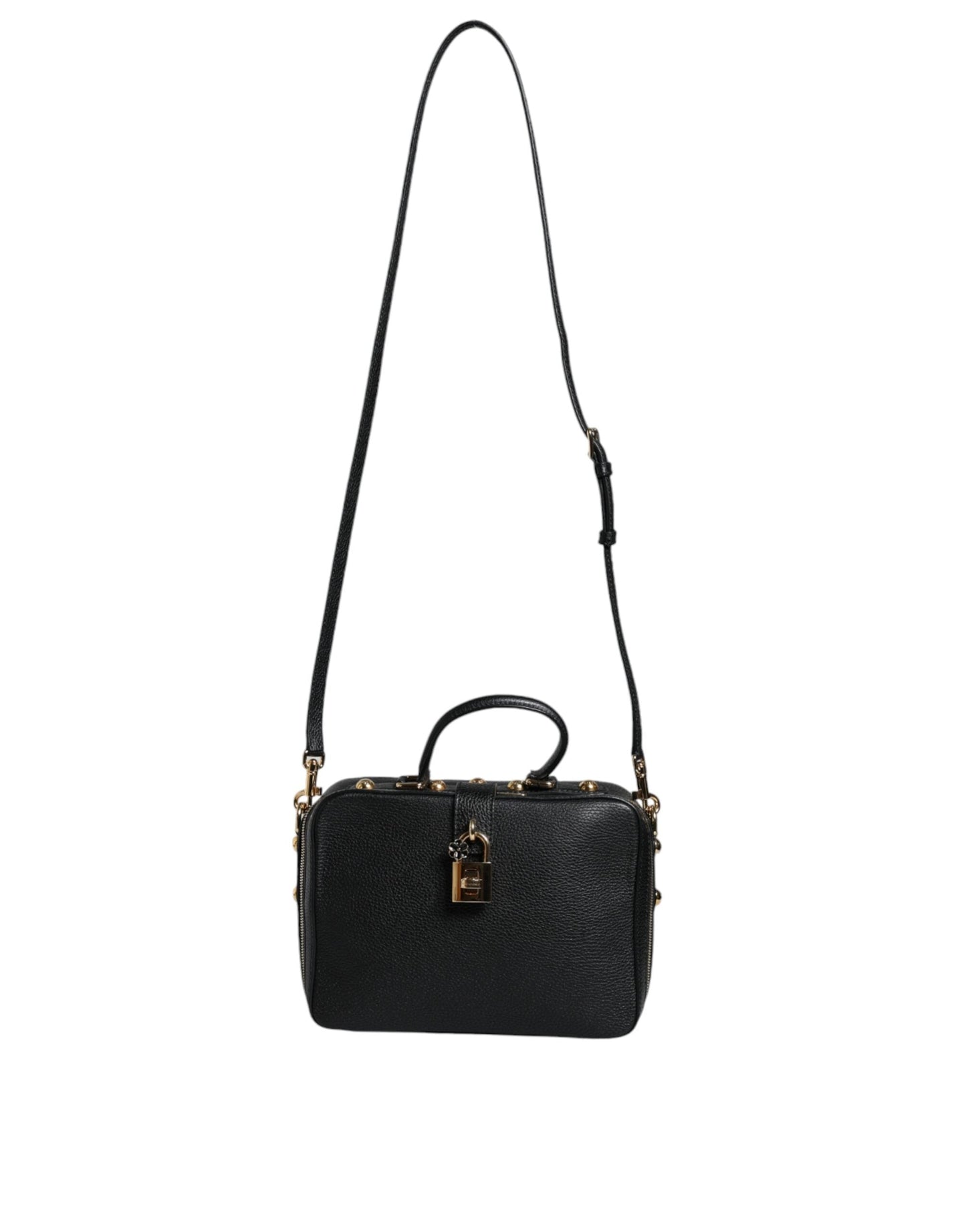 Dolce & Gabbana Black Calfskin Leather Welcome Handbag Bag | Fashionsarah.com