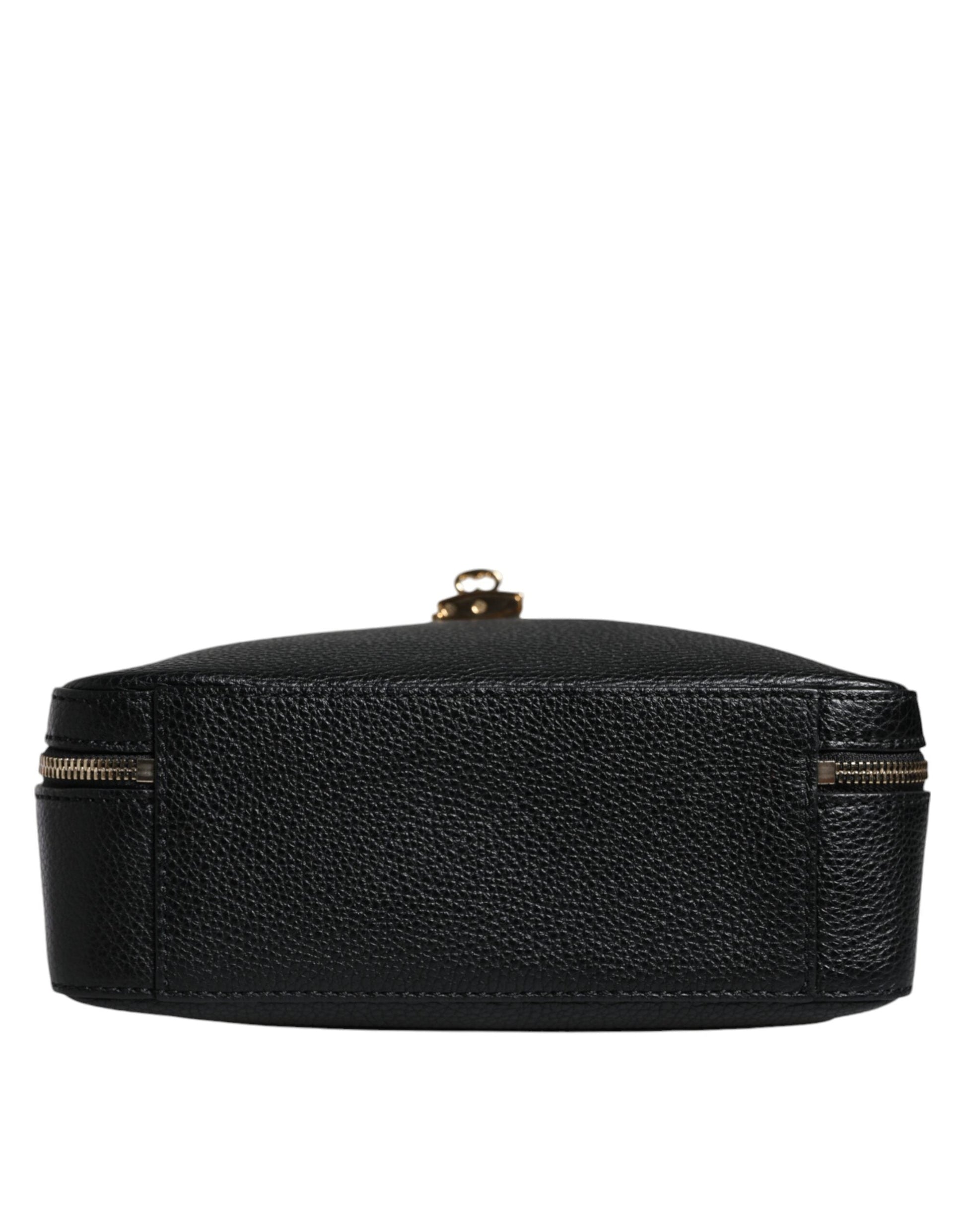 Dolce & Gabbana Black Calfskin Leather Welcome Handbag Bag | Fashionsarah.com