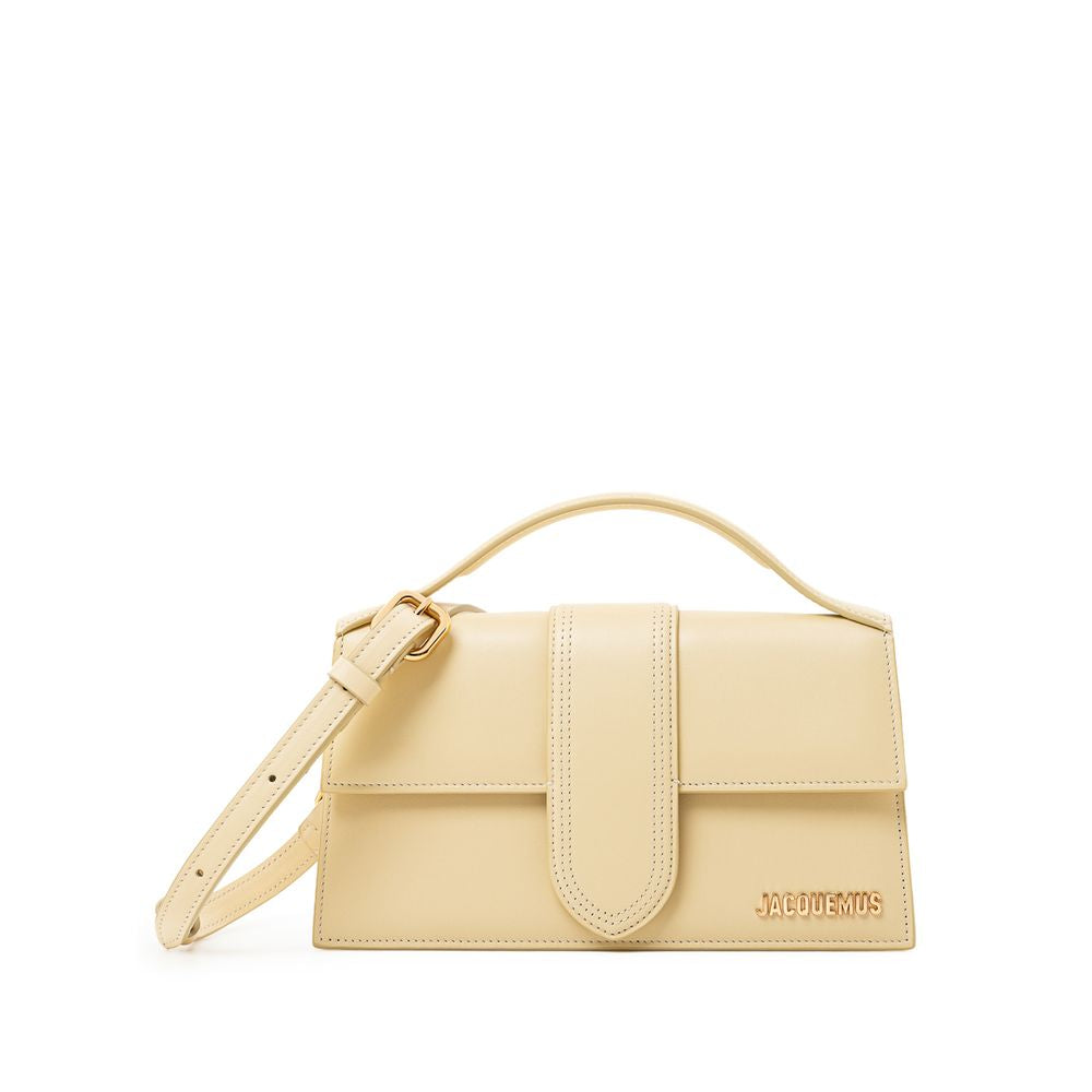 Jacquemus Yellow Leather Shoulder Bag | Fashionsarah.com