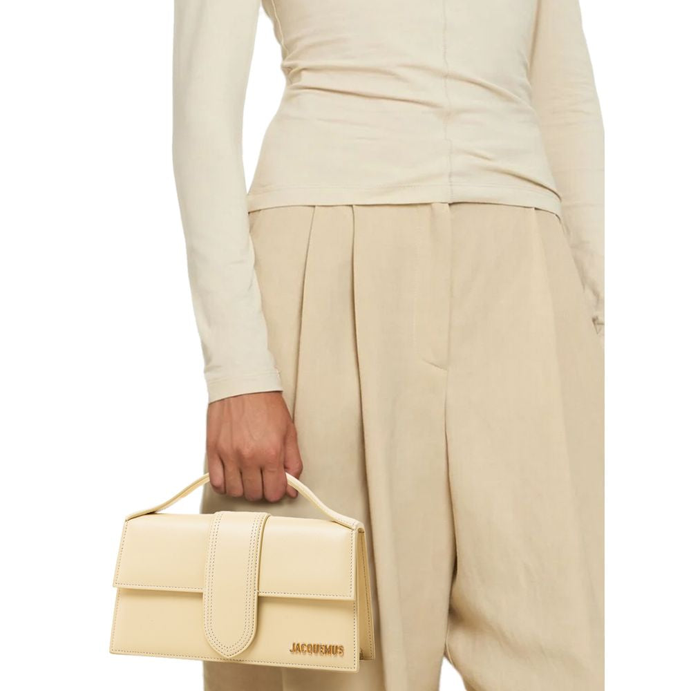 Jacquemus Yellow Leather Shoulder Bag | Fashionsarah.com