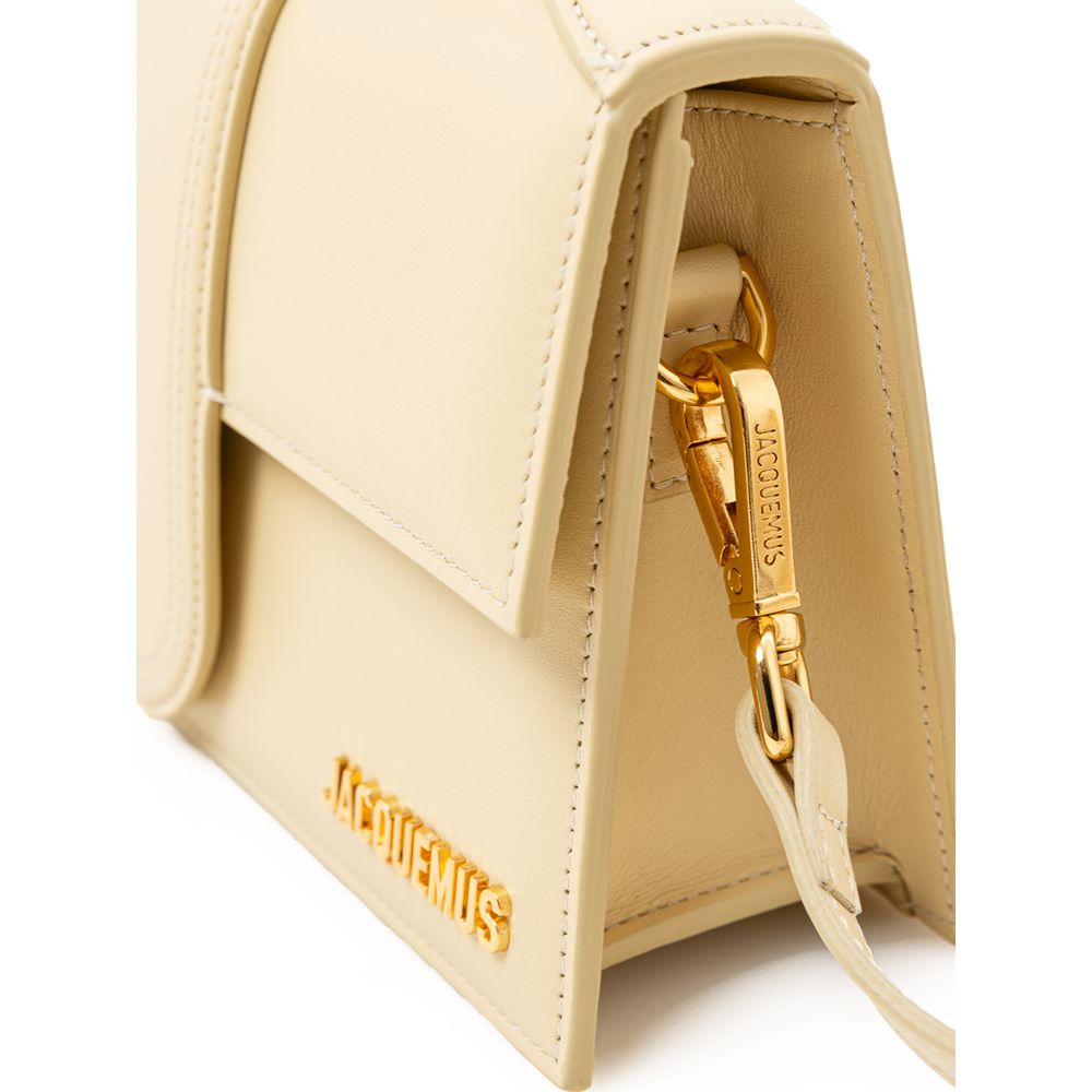 Jacquemus Yellow Leather Shoulder Bag | Fashionsarah.com