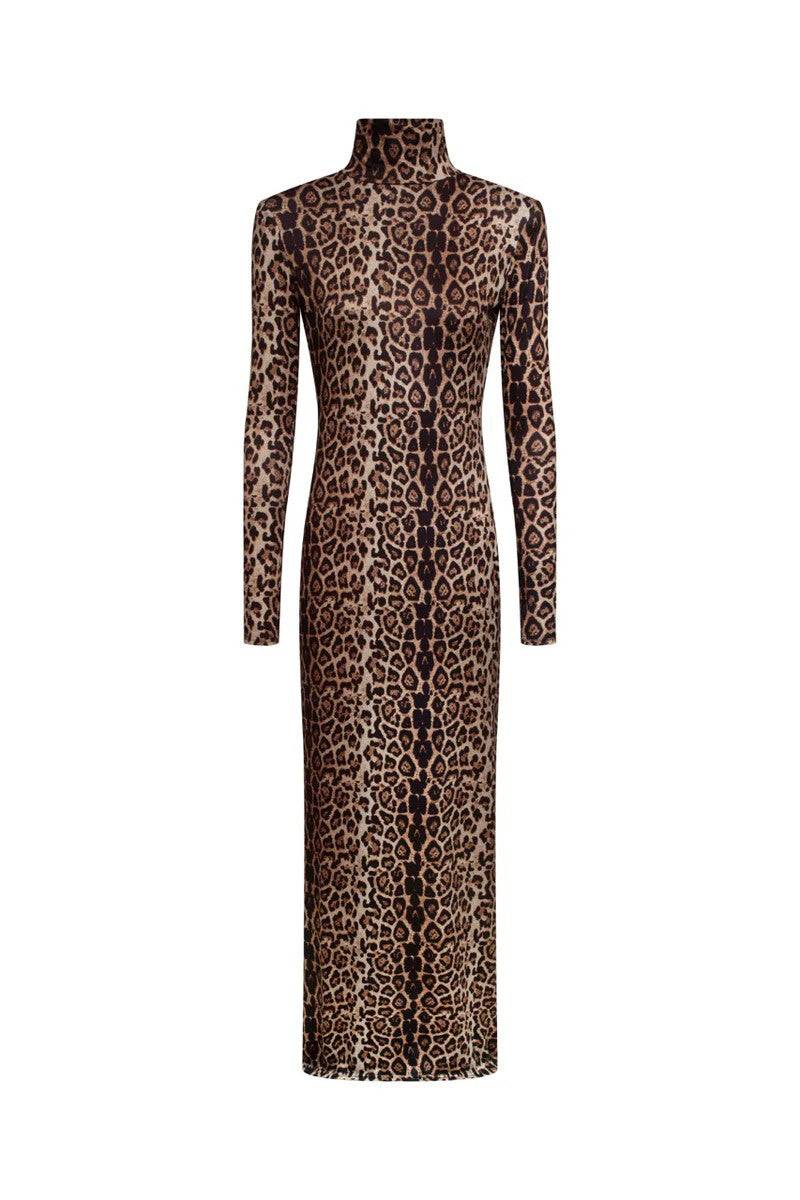 Fashionsarah.com Fashionsarah.com Leopard Print Bodycon Maxi Dress