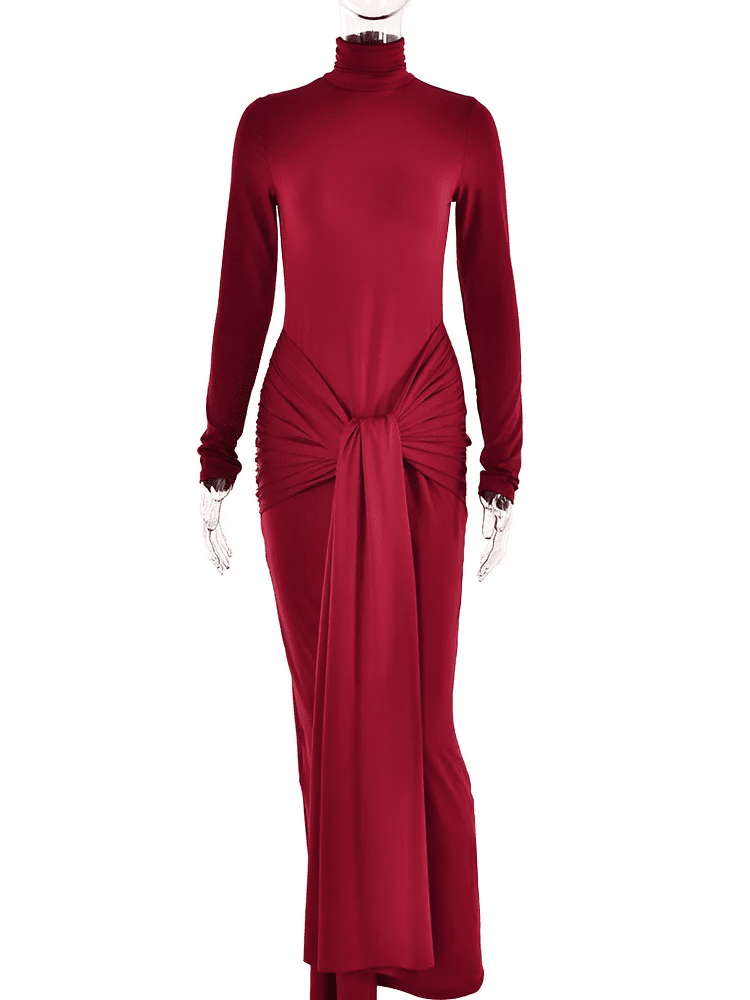 Women Elastic Lace Up Maxi Dress | Fashionsarah.com