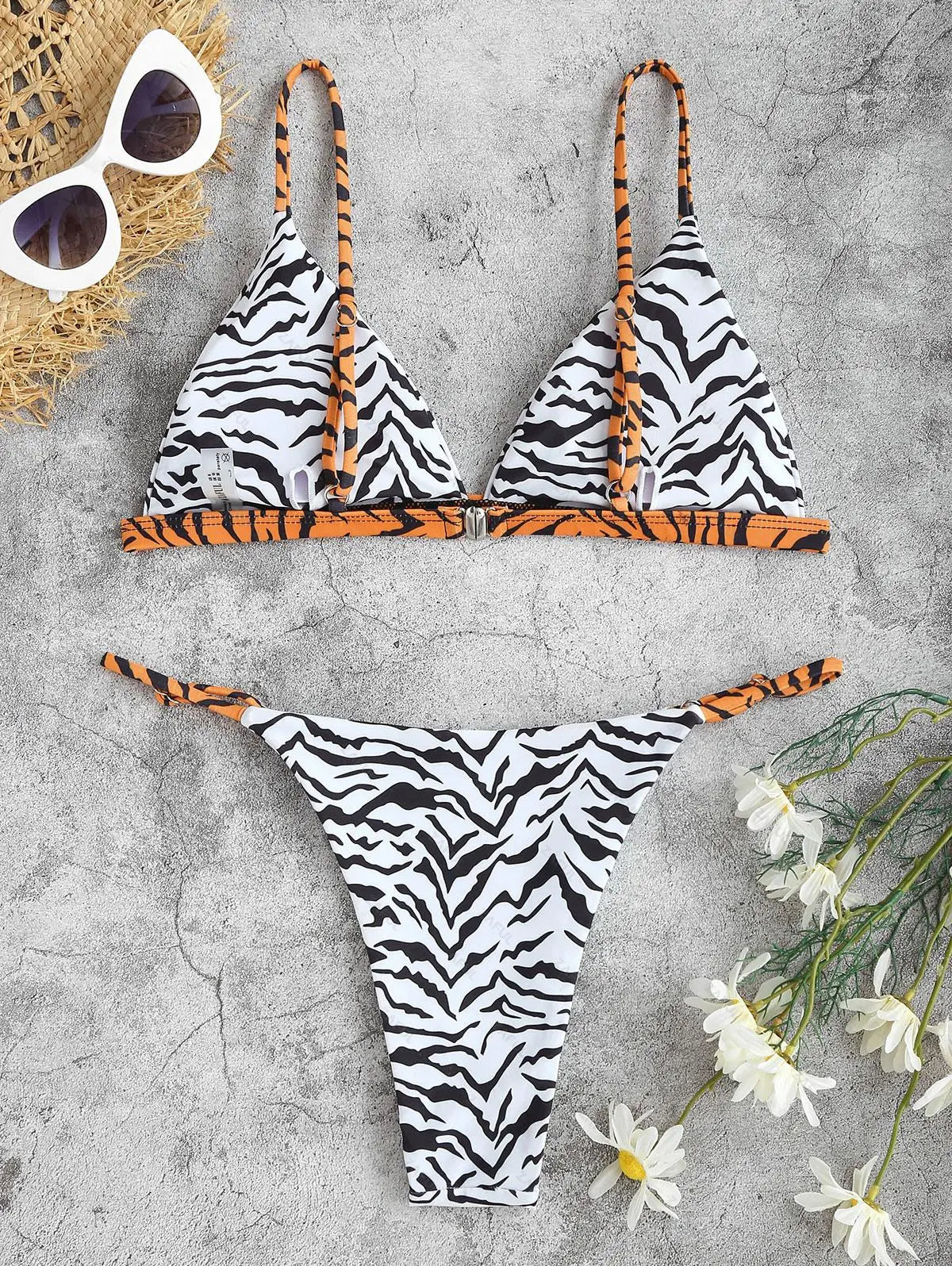 Zebra Striped Bikini | Fashionsarah.com