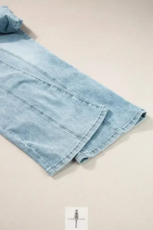 Light blue denim jeans from Blue Wide Leg High Waist Women Jeans collection