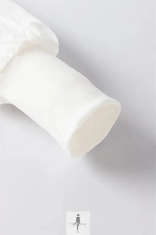 Fashionsarah.com Fashionsarah.com Yellow Flower Puff Sleeve Ribbed Knit Top