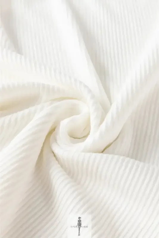 Fashionsarah.com Fashionsarah.com Yellow Flower Puff Sleeve Ribbed Knit Top