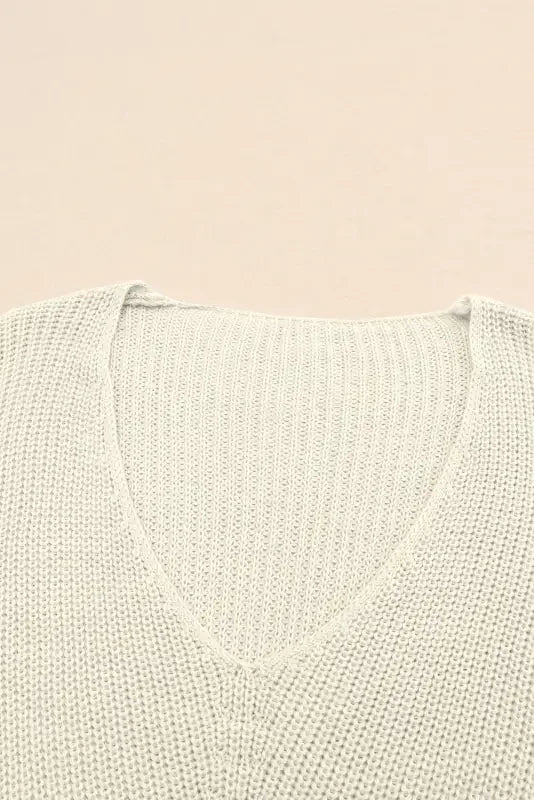 Pink V Neck Women Sweatshirt | Fashionsarah.com