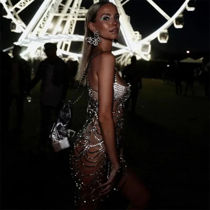 Fashionsarah.com Rave Party Crystal Dress