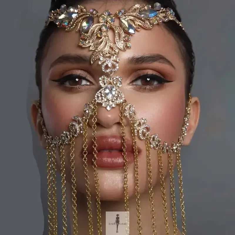 Fashionsarah.com Fashionsarah.com Rhinestone Crystal Jewelry Face Mask