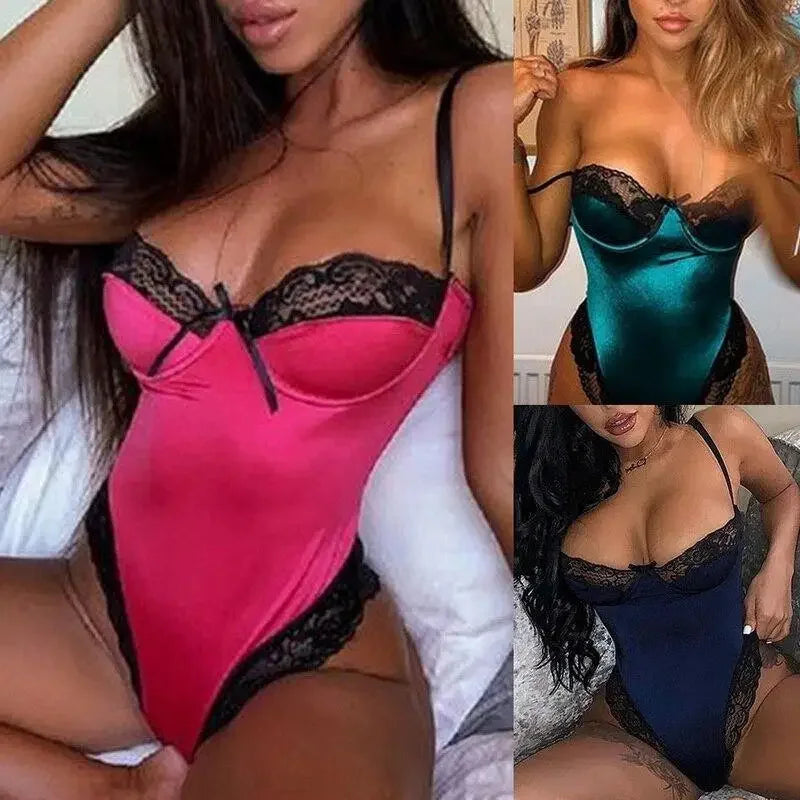 Satin Lace Bodysuits | Fashionsarah.com