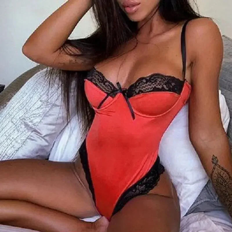 Satin Lace Bodysuits | Fashionsarah.com