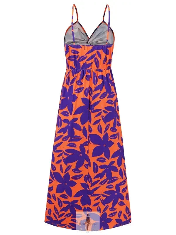 Fashionsarah.com Fashionsarah.com Twisted Printed V-Neck Cami Dress