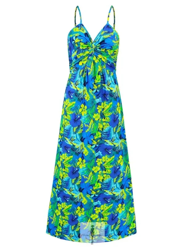 Fashionsarah.com Fashionsarah.com Twisted Printed V-Neck Cami Dress