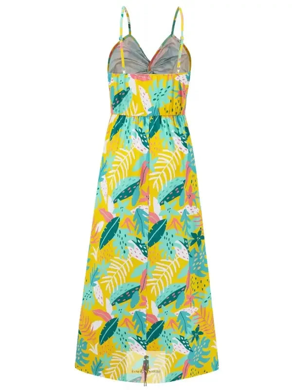 Fashionsarah.com Fashionsarah.com Twisted Printed V-Neck Cami Dress