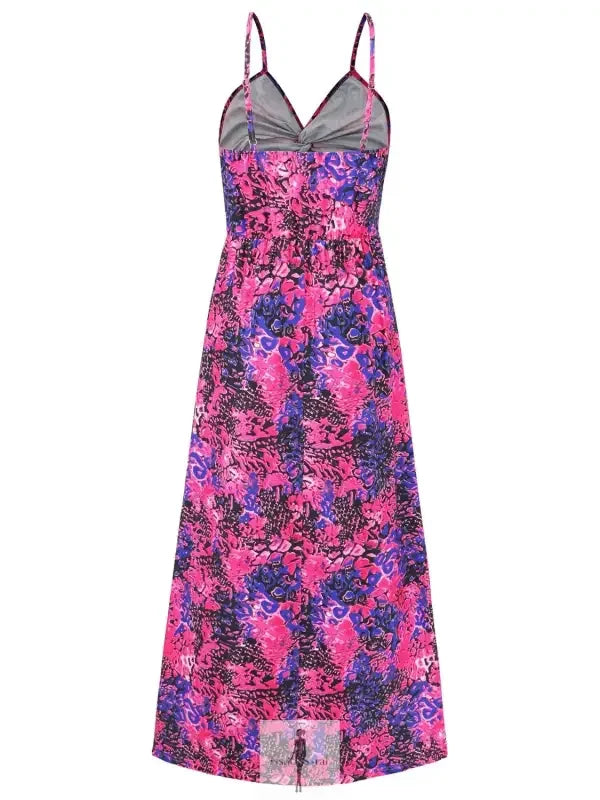 Fashionsarah.com Fashionsarah.com Twisted Printed V-Neck Cami Dress