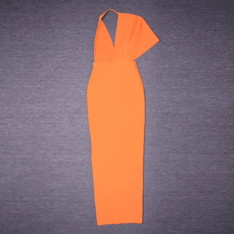 Orange One-Shoulder GownFashionsarah.com