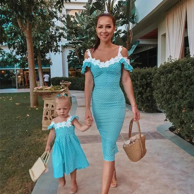 Red Polka Dot Dress with White Lace TrimFashionsarah.com