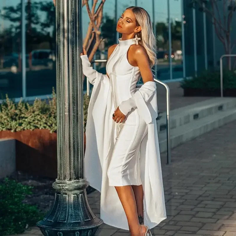 White Seamyla Bandage DressFashionsarah.com
