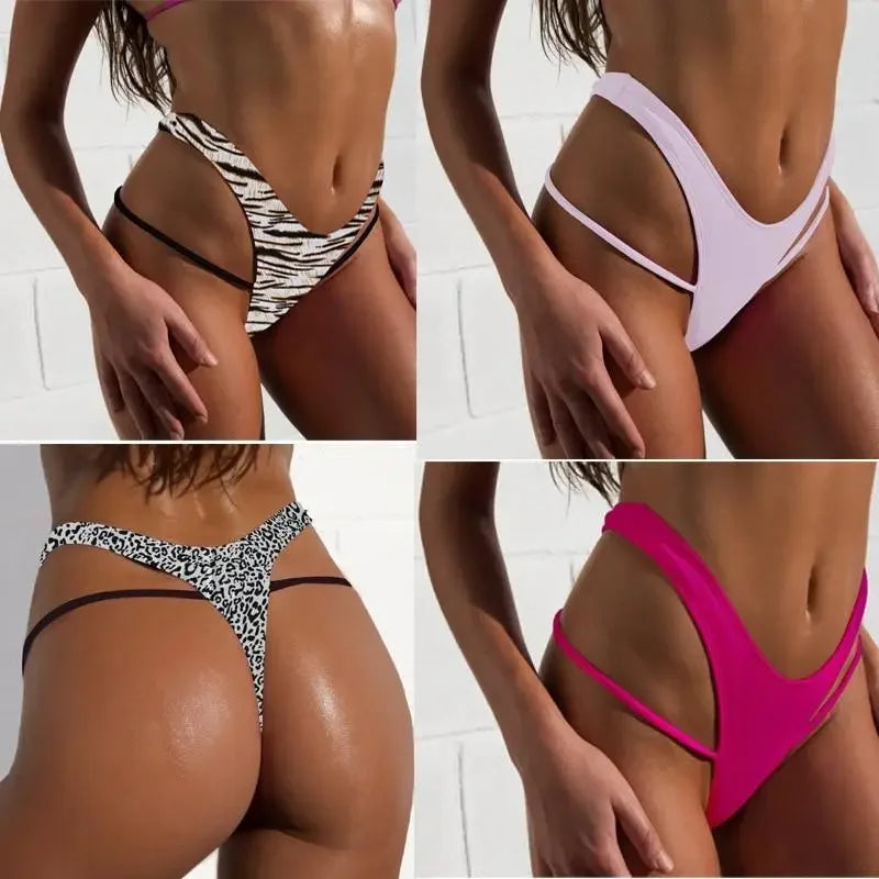 Women’s bikini bottoms from Tiger Stripe Green Bikini Bottom at an online boutique for women’s fashion