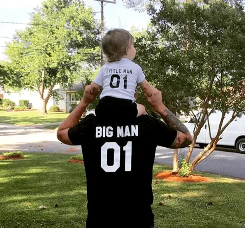Matching Big Man and Little Man T-Shirts for Father and Son, perfect man matching t-shirts