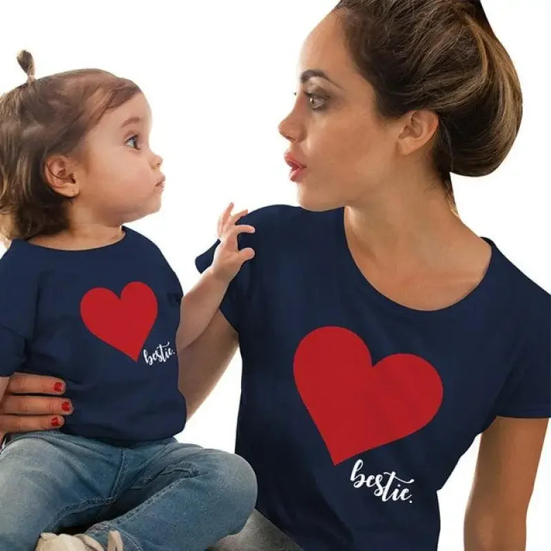 Mother Daughter Heart T-Shirts | Fashionsarah.com