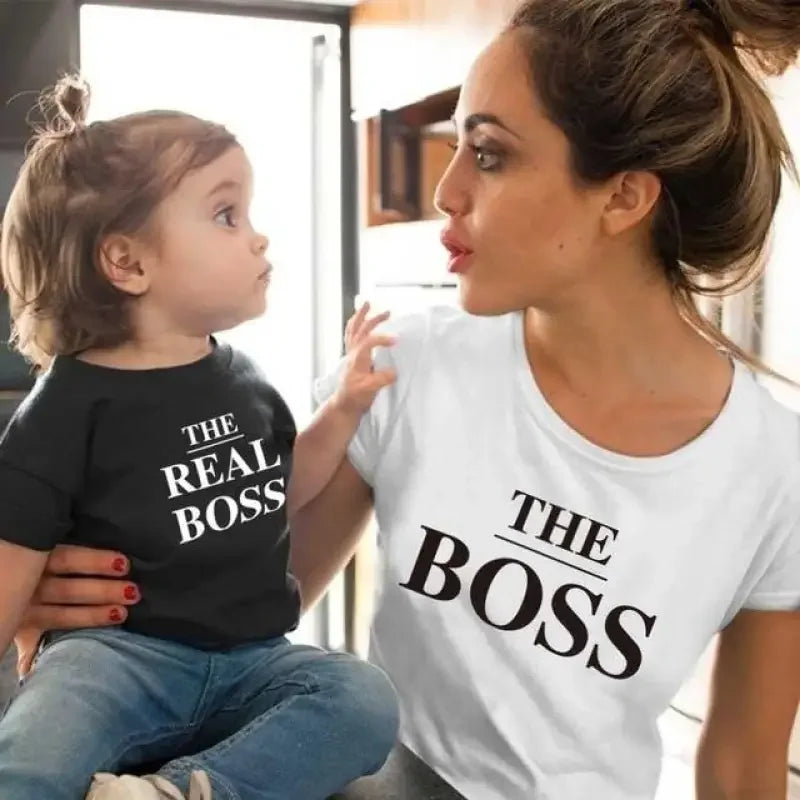 Matching The Boss Family Shirts for boss family matching and family matching ensembles