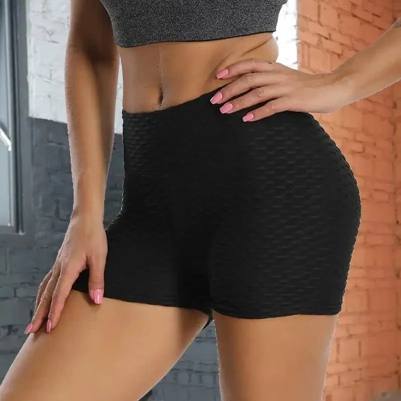 Black textured athletic shorts from Fashionsarah’s online Textured Athletic Shorts Bundle
