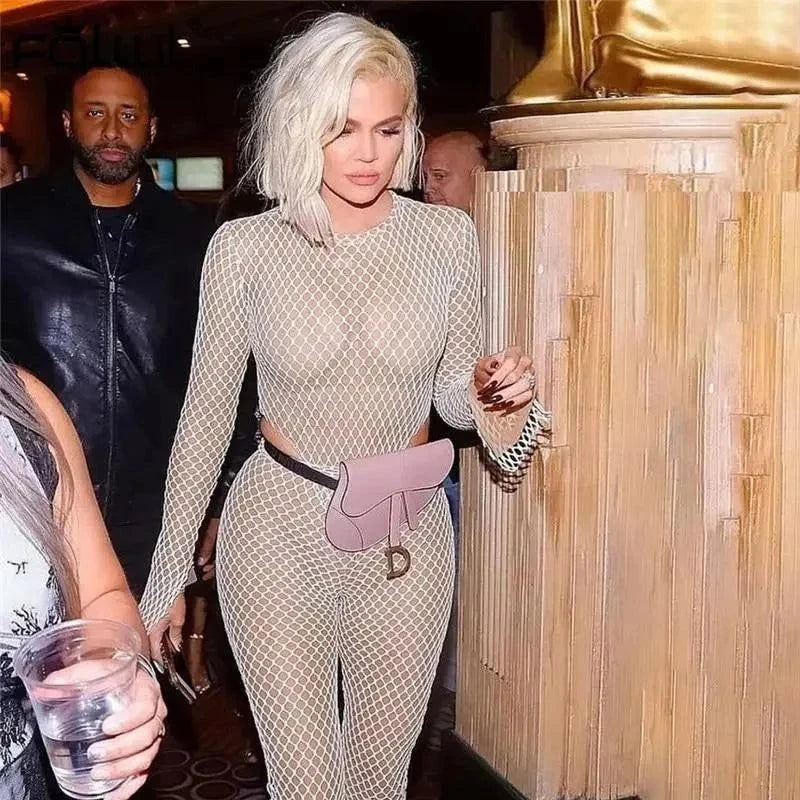 Khloe's Mesh Jumpsuit 