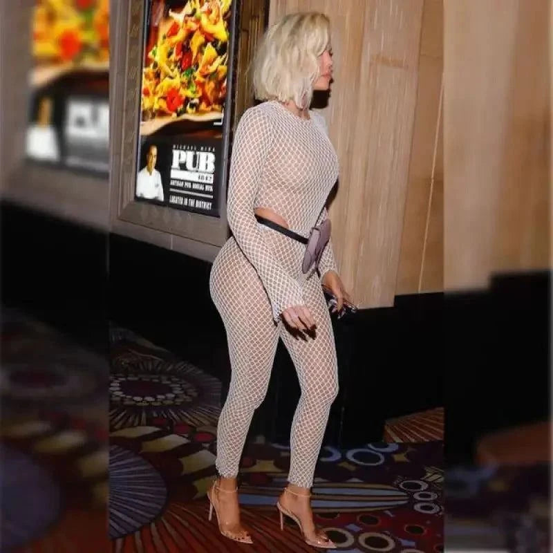 Khloe's Mesh Jumpsuit 