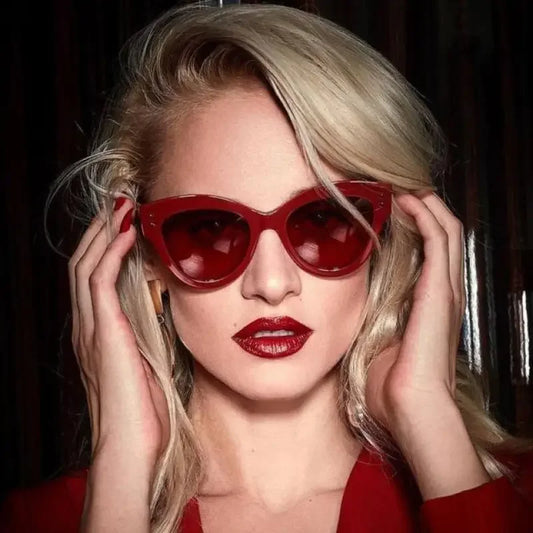 Magnificent vintage red sunglasses from the Red Cat-Eye Sunglasses collection