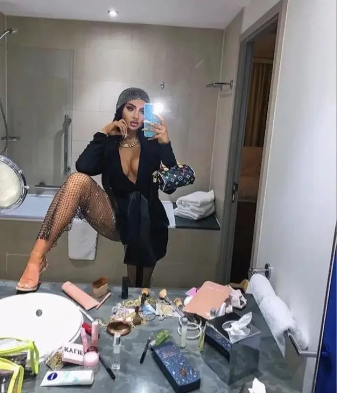 Women Diamond Elastic Pants | Fashionsarah.com