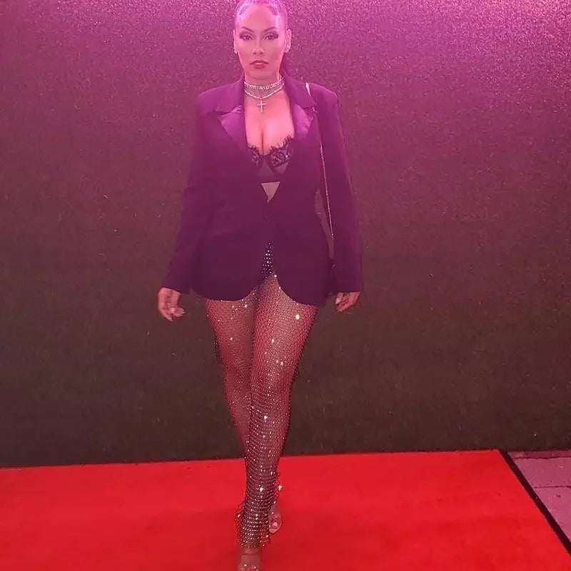 Women Diamond Elastic Pants | Fashionsarah.com