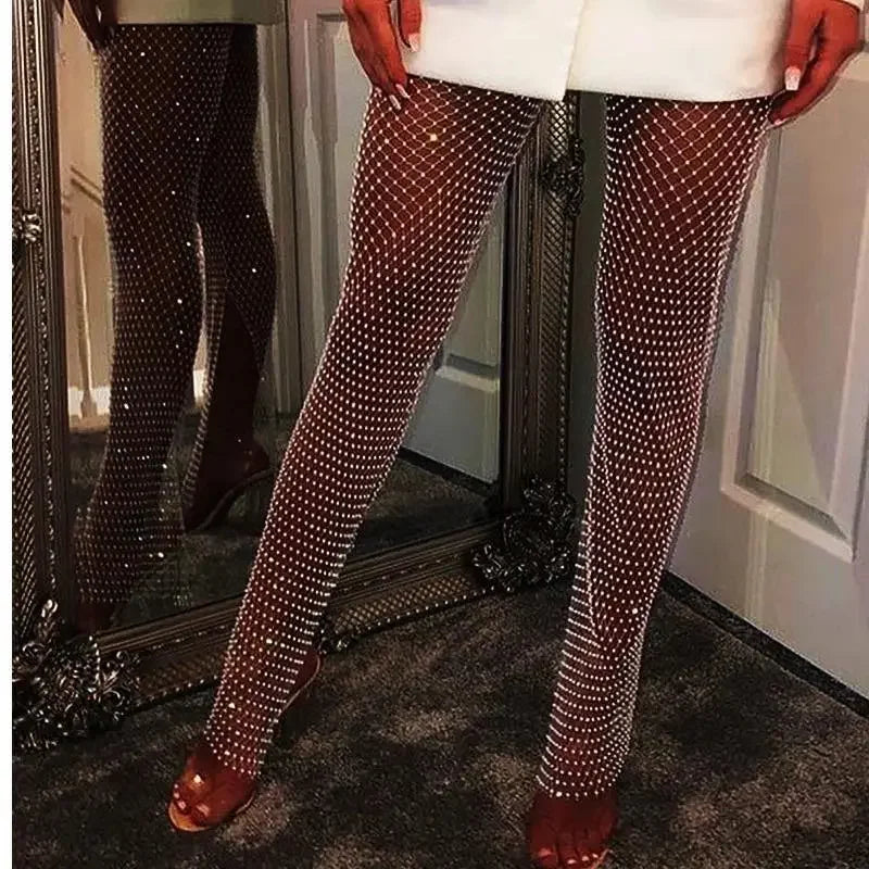 Women Diamond Elastic Pants | Fashionsarah.com