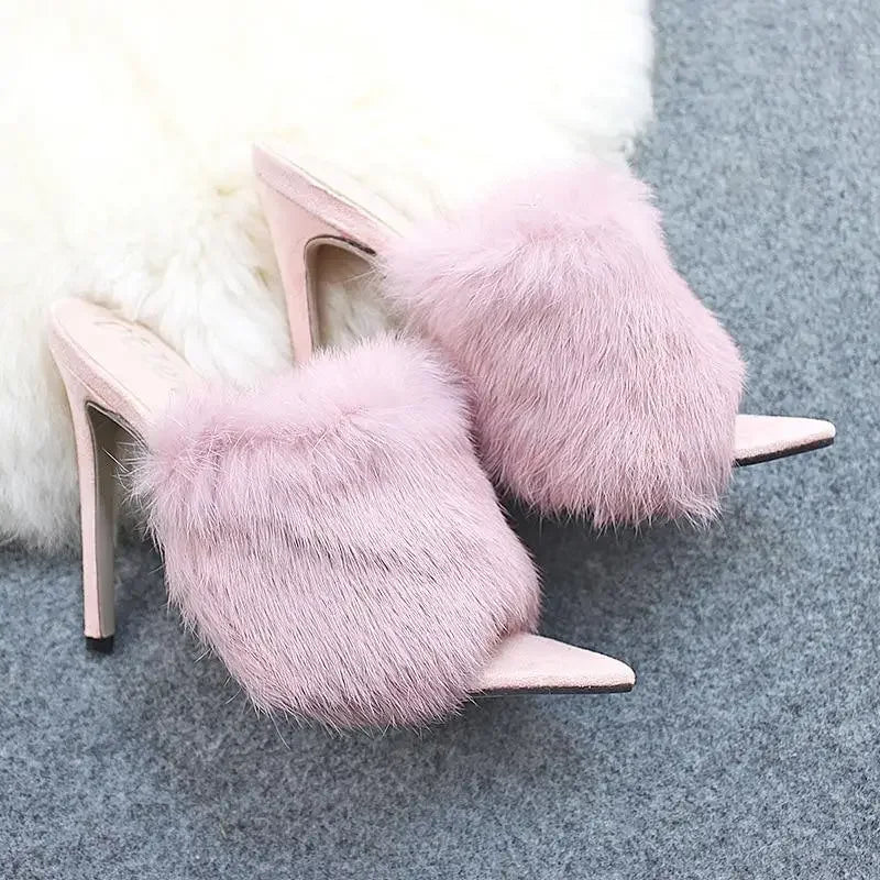 Candy Fur Heels | Fashionsarah.com