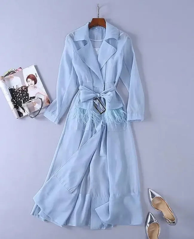 Blue Windbreaker Dress | Fashionsarah.com