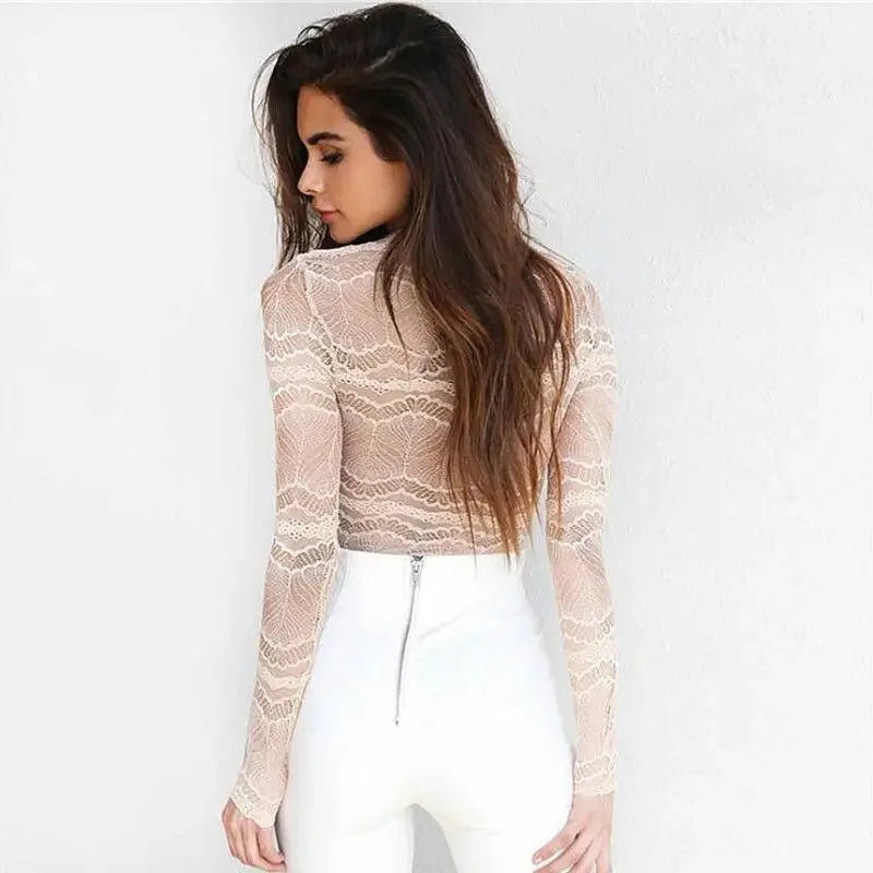 Long Sleeve Lace Up Bodysuit! | Fashionsarah.com