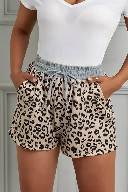 Fashionsarah.com Leopard Shorts With Pockets